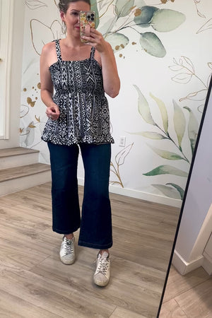 The Way I Am Boho Smocked Tank Top, Tribal Combo, Closet Candy, Rachel Fit Video