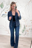 City Edge Washed Denim Blazer, Closet Candy, Rachel Fit Video