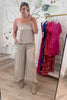 You'll Be Here Woven Cami Set - Ash Mocha, Closet Candy, Rachel Fit Video