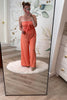 Luna Bloom Smocked Jumpsuit - L. Orange, Closet Candy, Rachel Fit Video