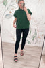 Say My Name Mock Neck Top - Dark Green, Closet Candy, Rachel Fit Video