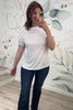 Hand to Hold Lace Detail Striped Top, Closet Candy, Rachel Fit Video