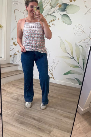 Just Like a Song Woven Tank Top, Paisley Combo, Closet Candy, Rachel Fit Video