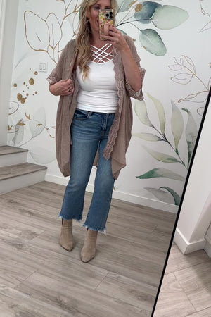 Love in the Breeze Kimono, Mocha, Closet Candy, Rachel Fit Video