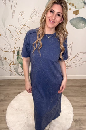 Effortless Grace Midi Dress - Denim, Closet Candy, Rachel Fit Video