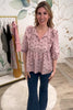 Maribelle Ruffled Peplum Blouse - Blush Pink, Closet Candy, Rachel Fit Video