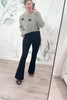 Bow-tiful Bliss Cropped Sweater - Heather Grey, Closet Candy, Rachel Fit Video