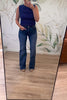 KANCAN Onyx Ultra High Rise Wide Flare Jeans - Dark Wash, Closet Candy, Rachel Fit Video