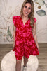 Hibiscus Ruffle Mini Dress - Red, Closet Candy, Rachel Fit Video
