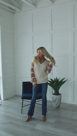Don't Wanna Miss Out Sweater - Oatmeal