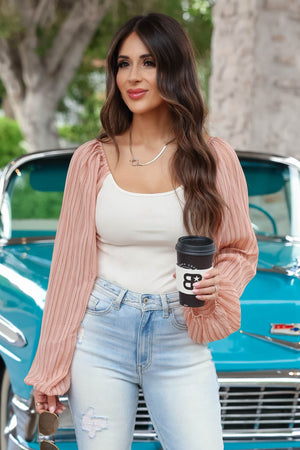 Seeing Things My Way Bodysuit - Pink, Closet Candy, 1