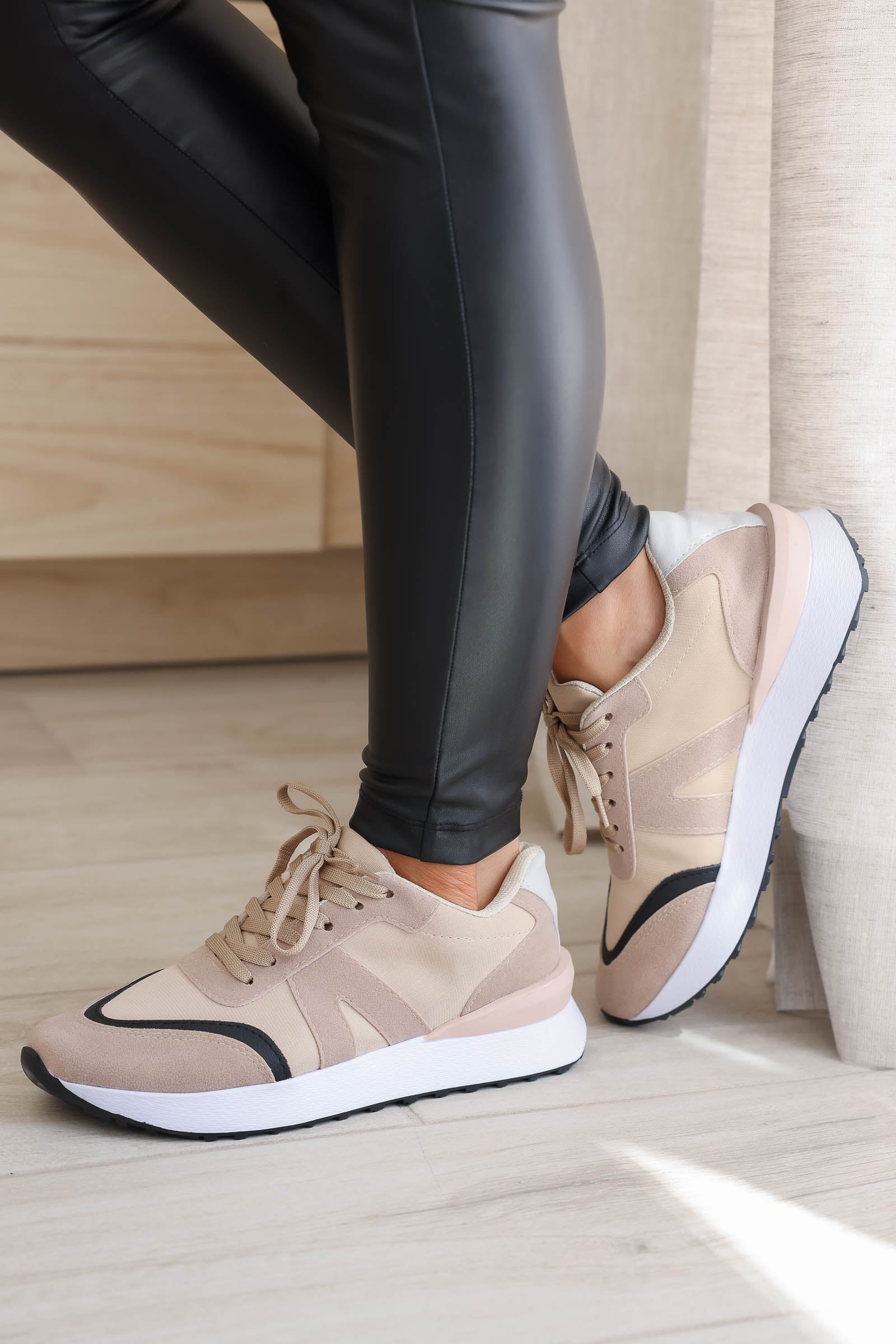 It Girl Sneakers - Tan, Closet Candy, 1