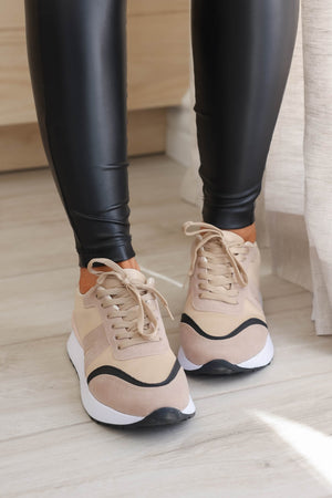 It Girl Sneakers - Tan, Closet Candy, 5
