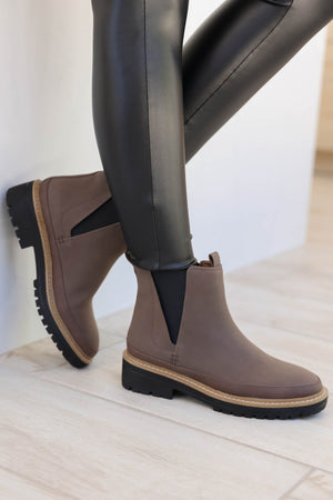 Janie Contrast Chelsea Booties - Chestnut, Closet Candy, 2
