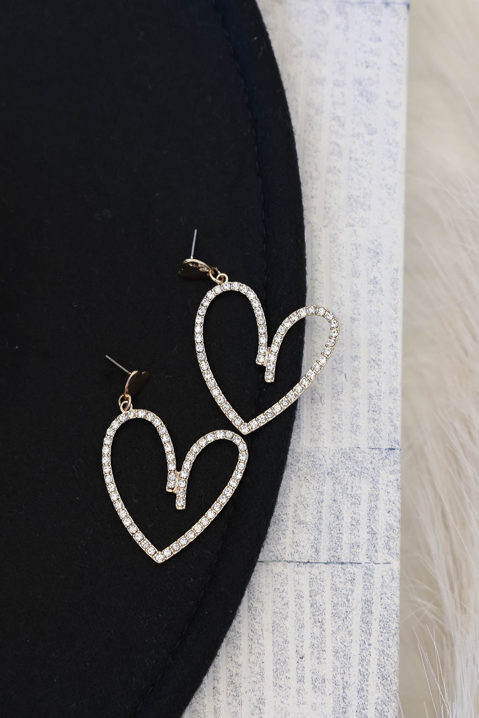 Tell It To My Heart Earrings - Gold, closet candy, 1