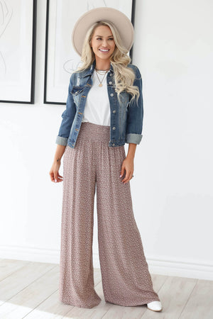 Head of the Class Palazzo Pants - Mauve, Closet Candy, 2