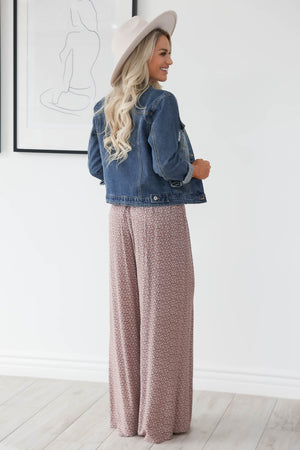 Head of the Class Palazzo Pants - Mauve, Closet Candy, 4