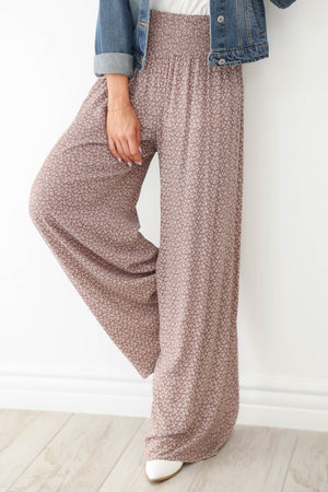 Head of the Class Palazzo Pants - Mauve, Closet Candy, 1