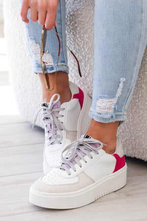 SHU SHOP Shirley Platform Sneakers - Magenta closet candy 2