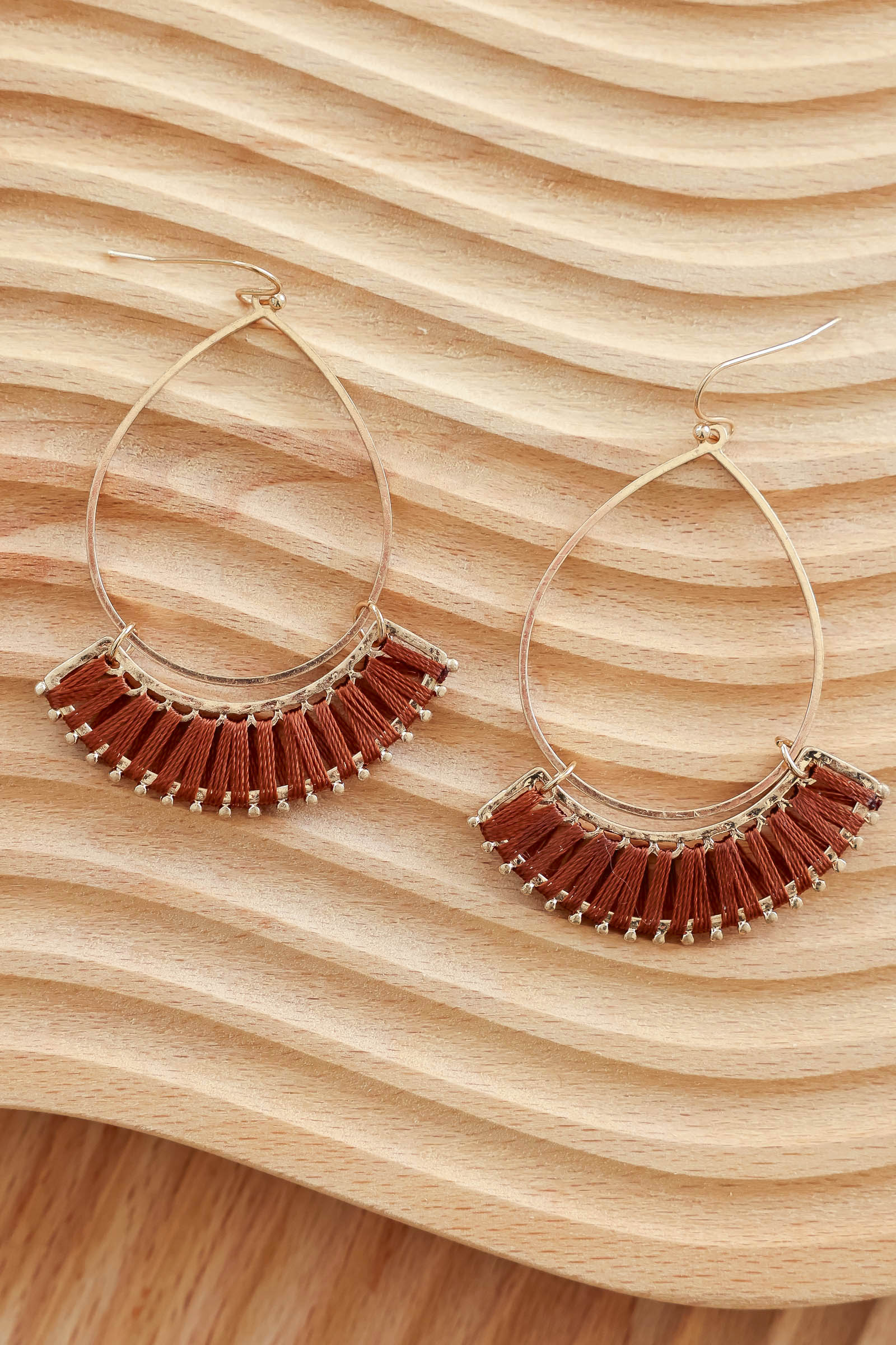 If I Could Earrings - Brown, Closet Candy, 1