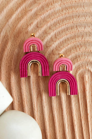 Live a Little Earrings - Fuchsia, Closet Candy, 2