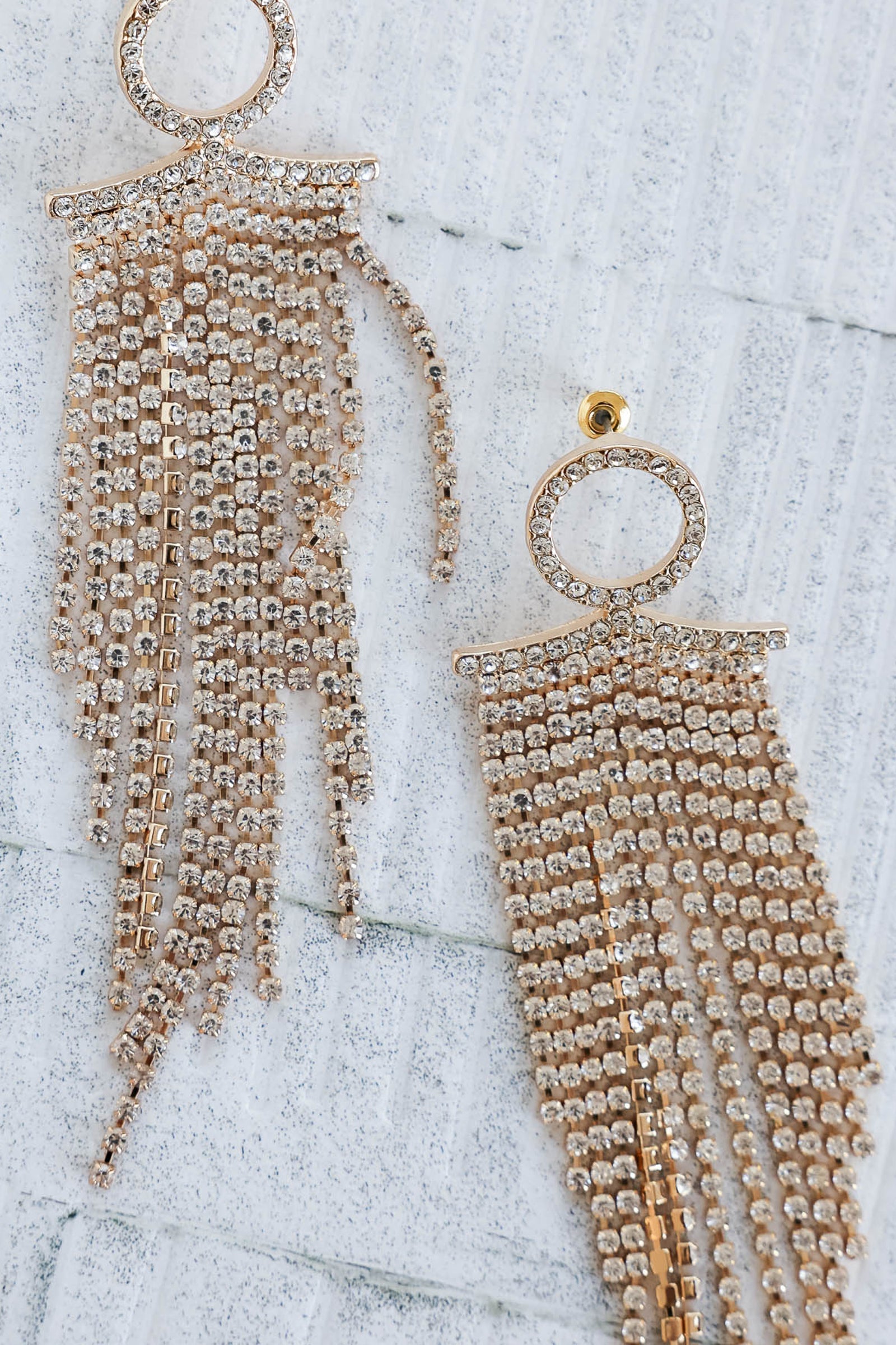 8 O'clock Sharp Earrings - Gold, Closet Candy, 1
