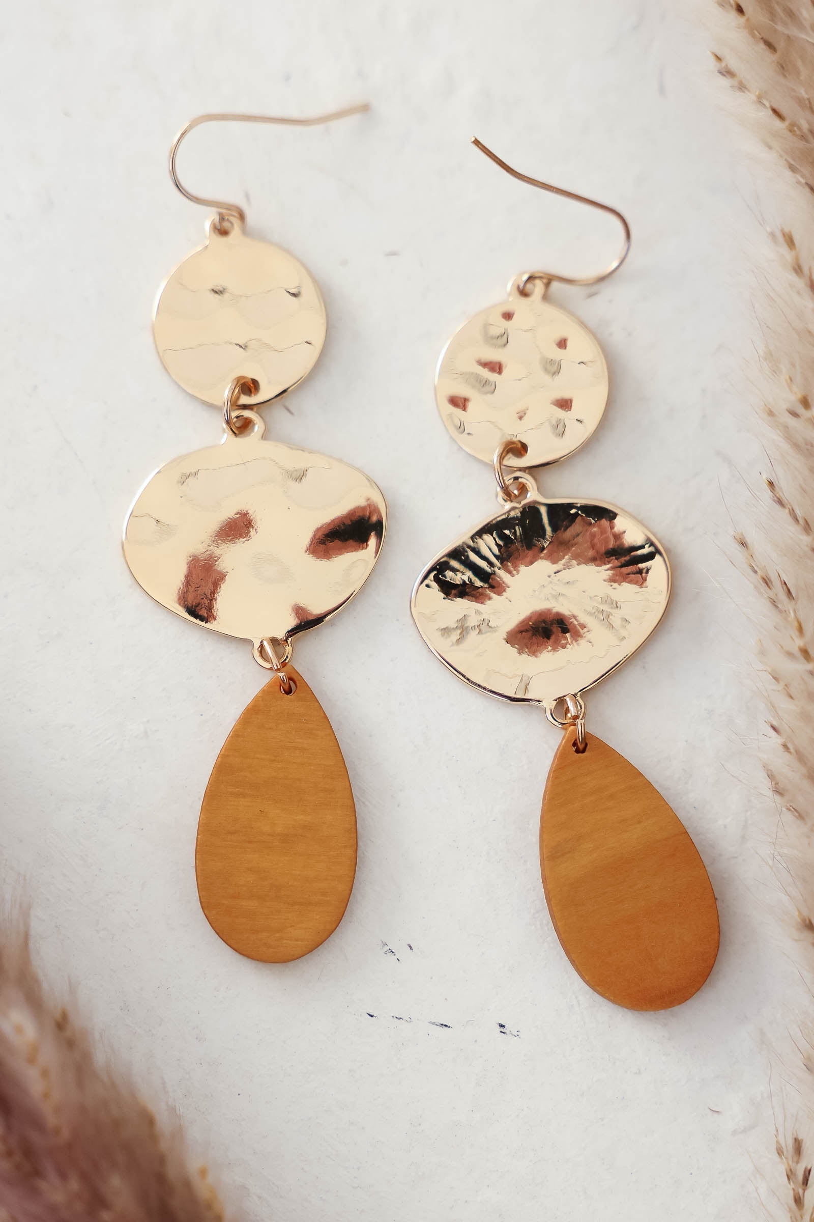 New Day Earrings - Tan, Closet Candy, 1