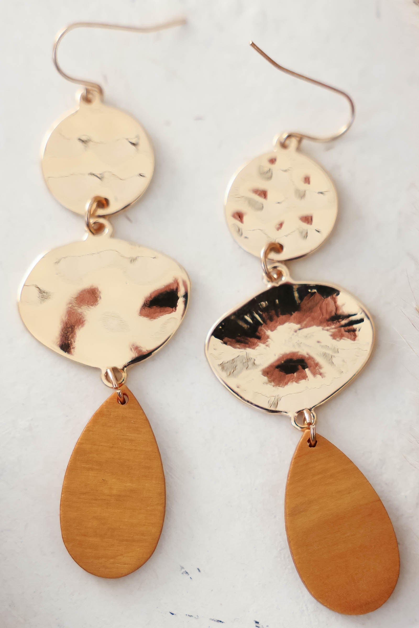 New Day Earrings - Tan, Closet Candy, 1