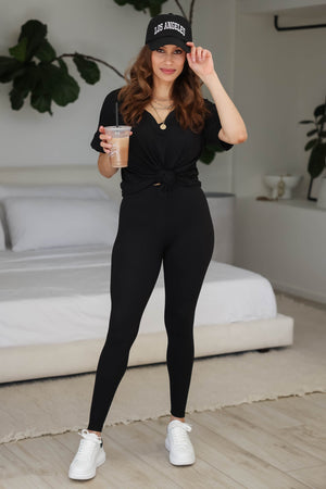Staying In 2-Piece Set - Black, Closet Candy, 4