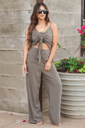 Taking It Home Jumpsuit - Olive, Closet Candy, 3