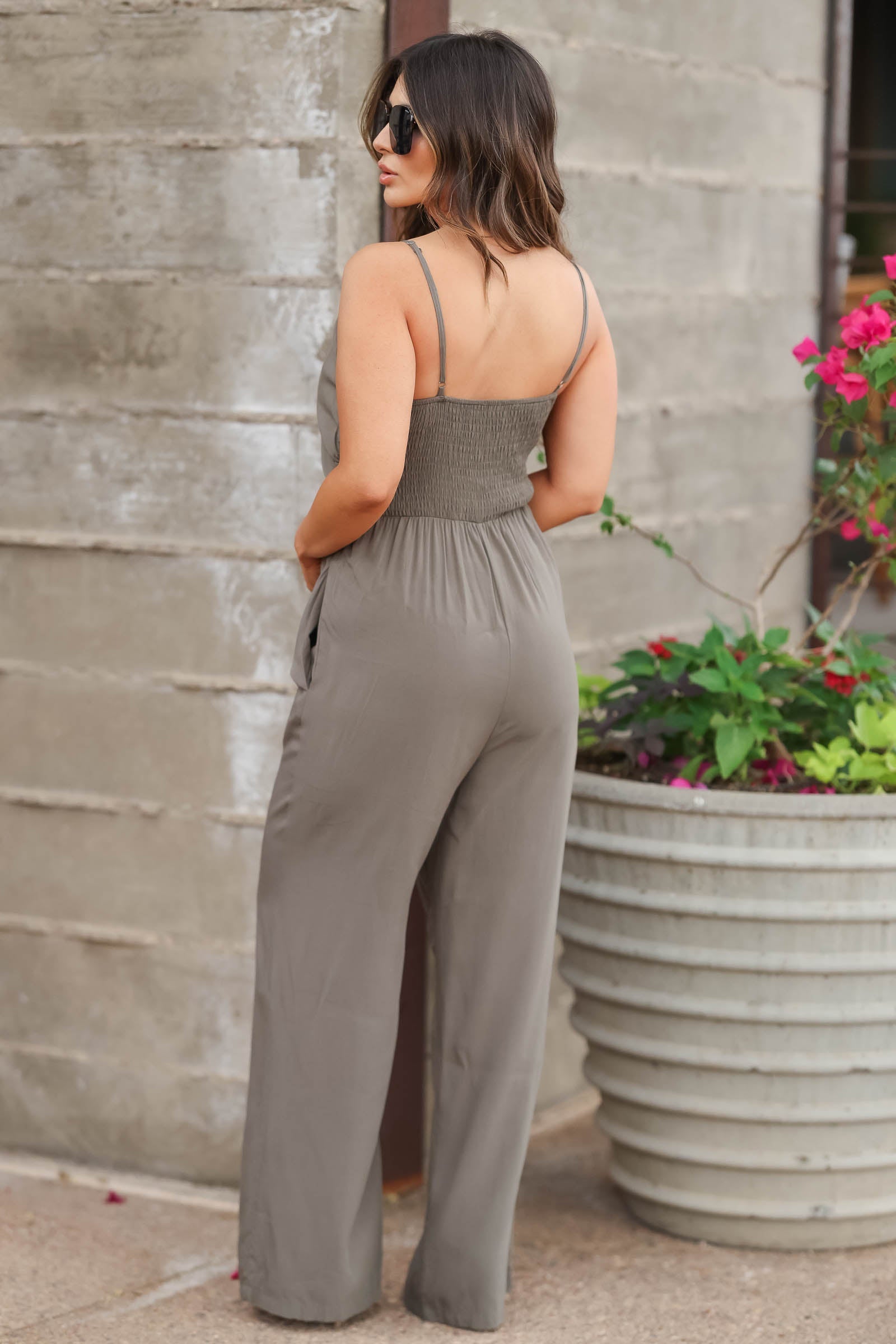 Taking It Home Jumpsuit - Olive, Closet Candy, 1