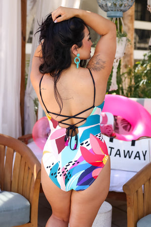 LA BLANCA Eclectic Shore Lingerie Swimsuit - Multi, Closet Candy, 6