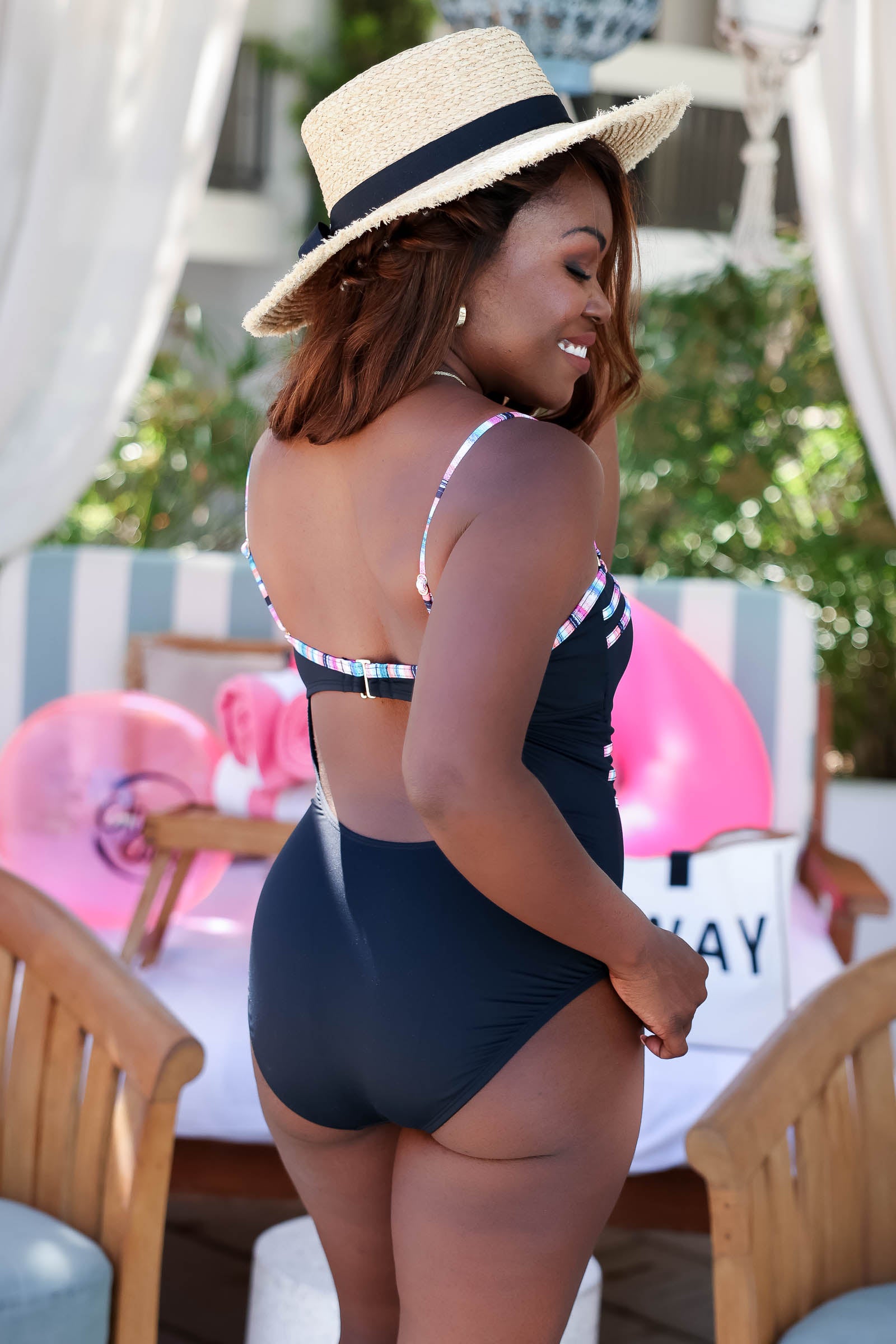 LA BLANCA Catalina Coast Bandeau Mio Swimsuit Black Closet Candy Boutique