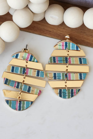 It's My Party Earrings closet candy stripes flat lay