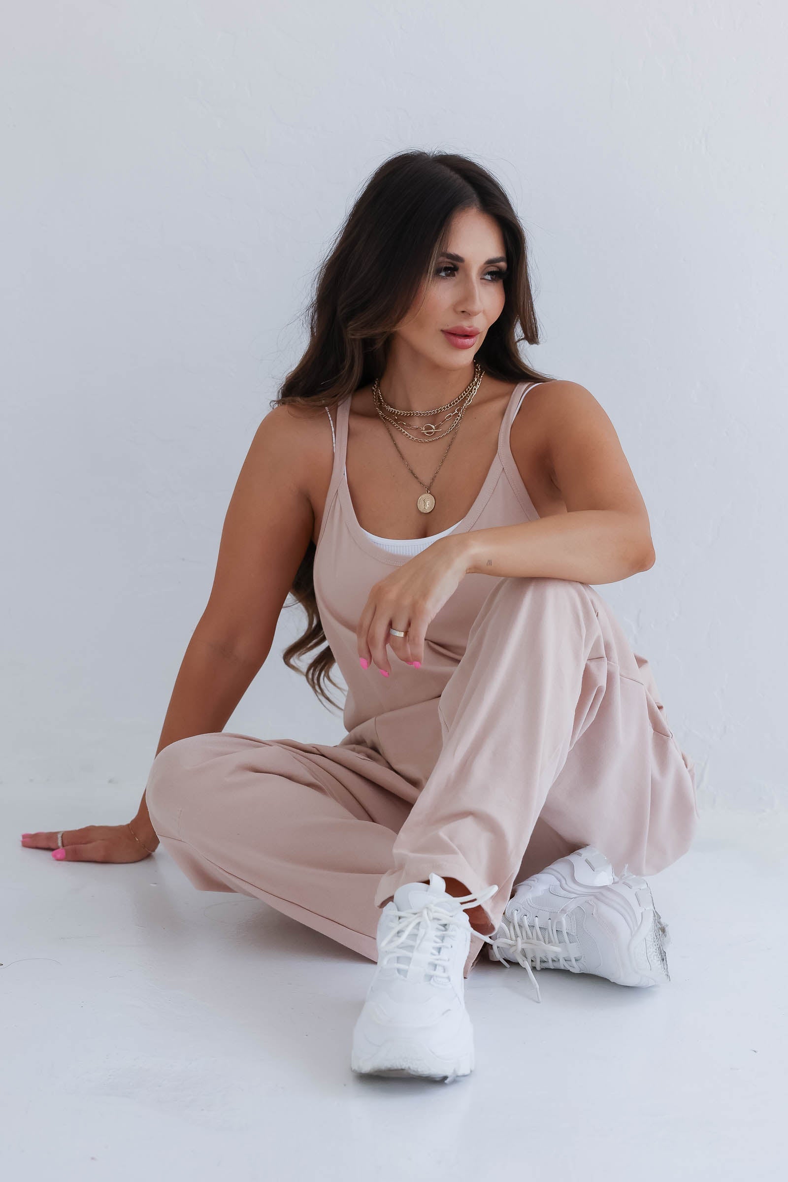 International Flight Vibes Jumpsuit - Nude, Closet Candy, 1