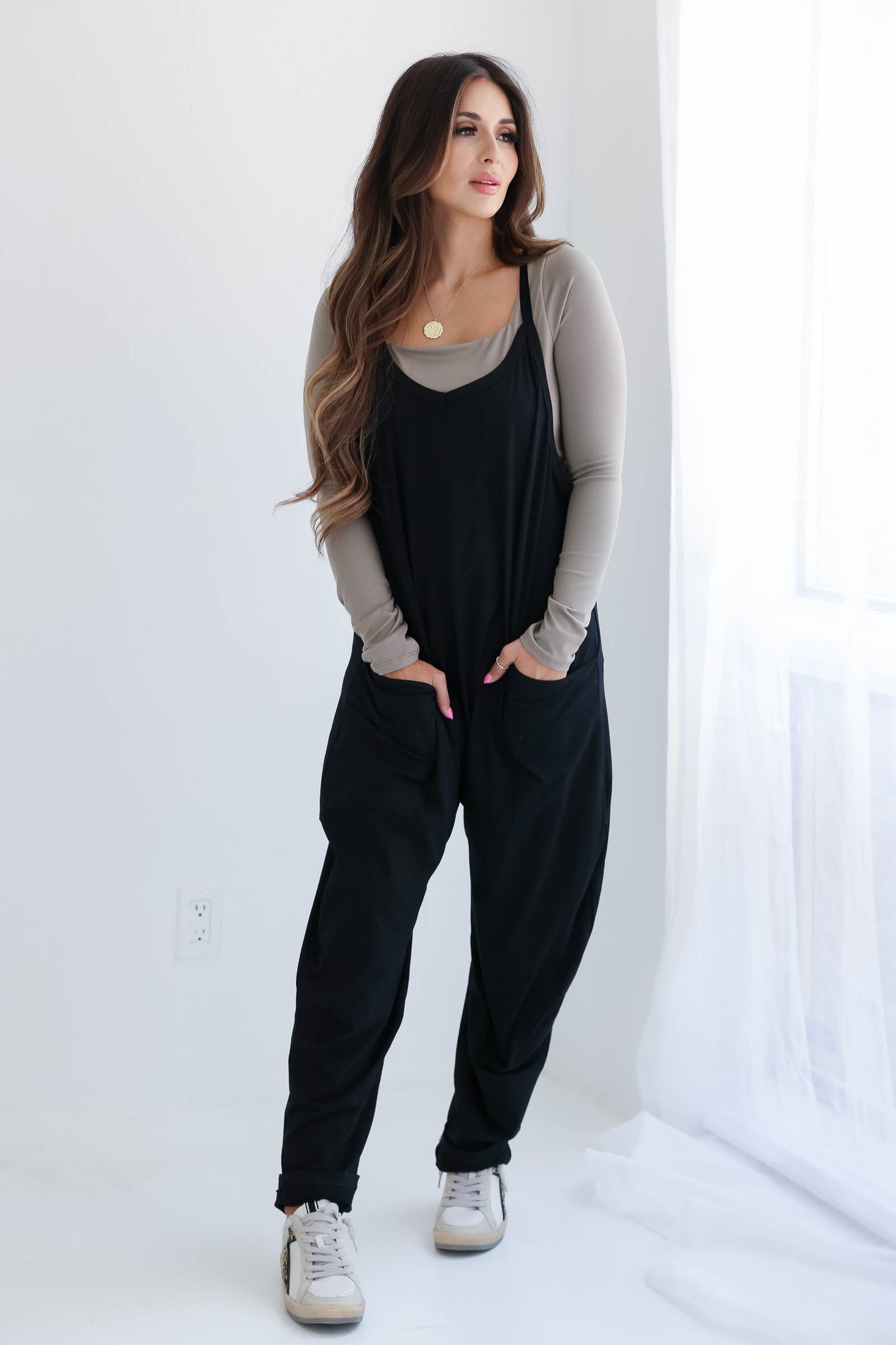 International Flight Vibes Jumpsuit - Black closet candy 1