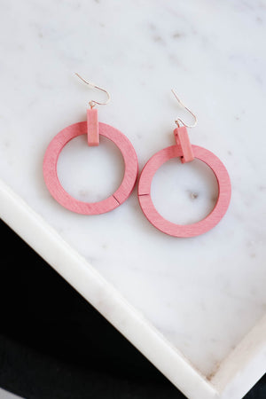 What Goes Around Hoop Earrings - Rose, Closet Candy, 2