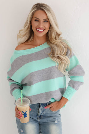 Fresh Starts Sweater - Mint, closet candy, 1