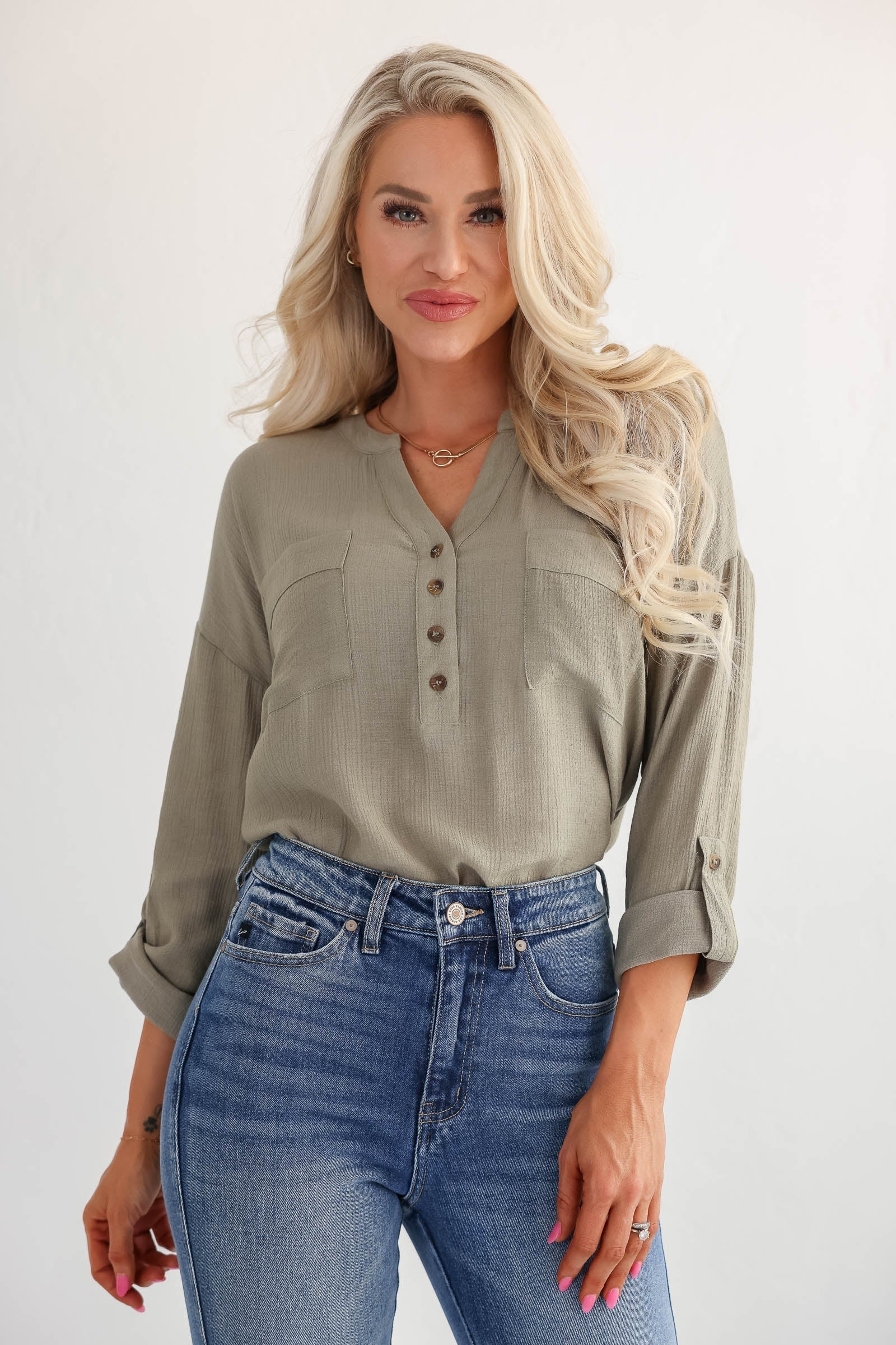 She's Like So Professional Top - Olive, Closet Candy, 1