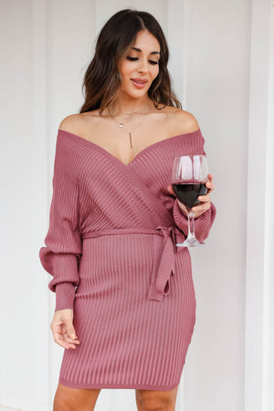 Best Day Ever Sweater Dress - Rose, Closet Candy, 3