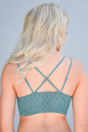 Day Dreamer Bralette - Teal Green, Closet Candy, 2