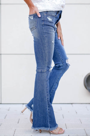RISEN Della Flare Jeans - Medium Wash, Closet Candy, 1